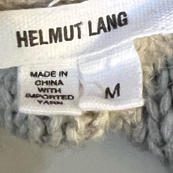 Helmut Lang Viscose, Wool, Alpaca, Linen, Crocheted  Sweater Not Scratchy! - Picture 9 of 14